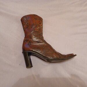 Tooled leather boots from Italy, US size 7